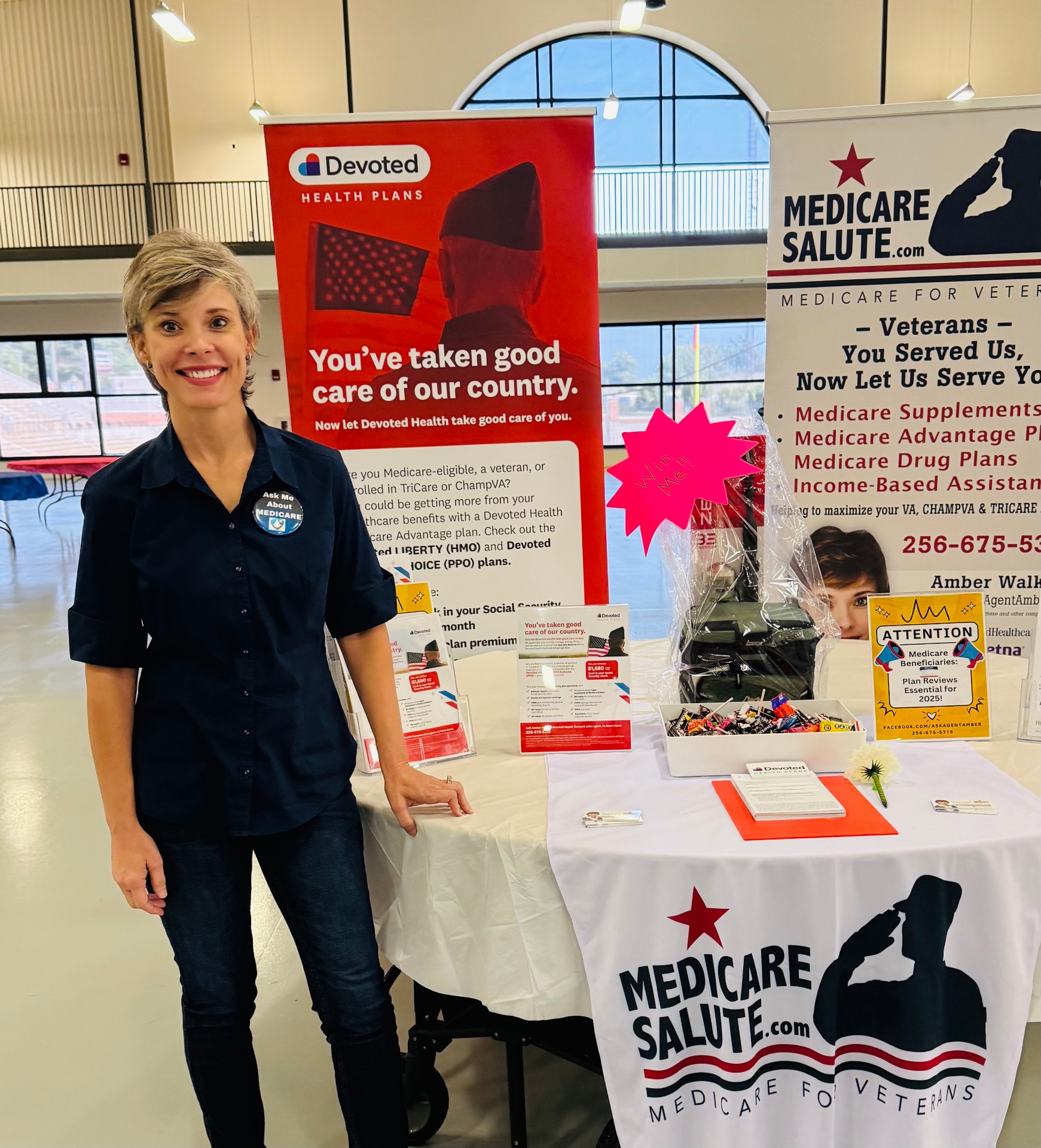 Medicare Salute community booth